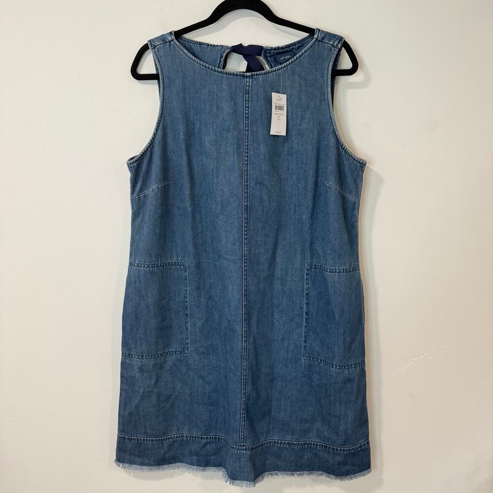 J. Jill Light Denim Sleeveless Mini Dress